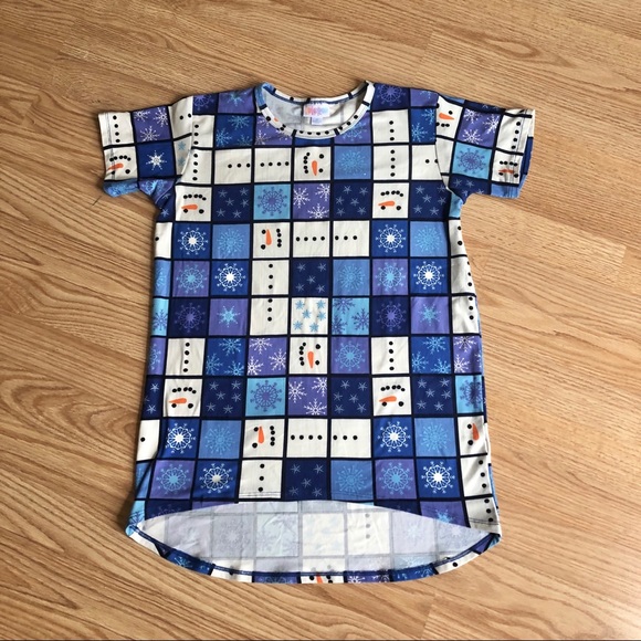 LuLaRoe Other - LuLaRoe | Snowman/snowflakes⛄️ Girls top Size 12